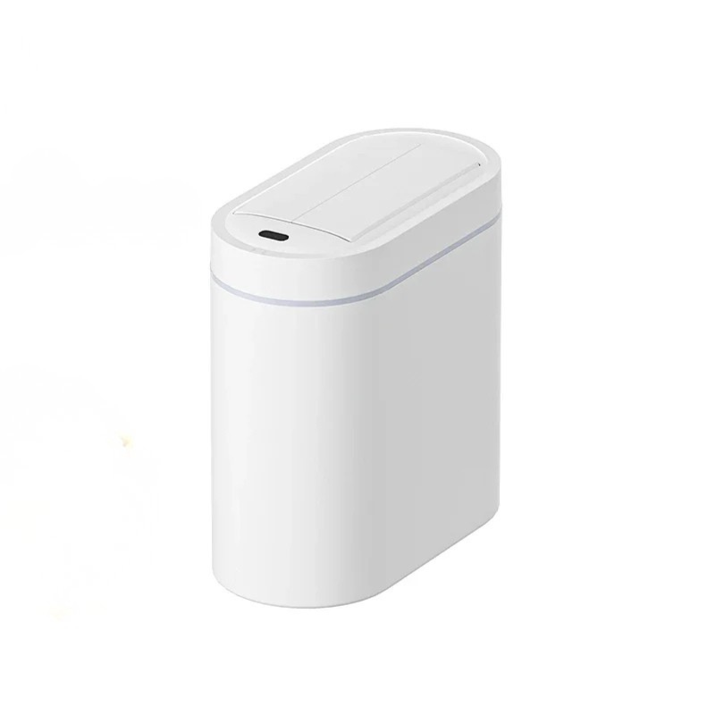 Sensor Trash Can Wall Mount Slim Design Automatic Lid Narrow Waste Bin 7L
