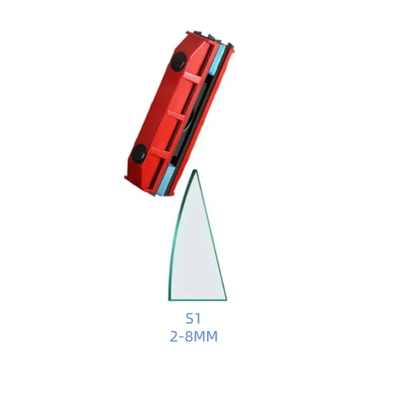 Magnetic Glass Cleaner Double Sided Window Cleaner Tool for High Rise Windows 1 Cleaning Pads 8-20mm
