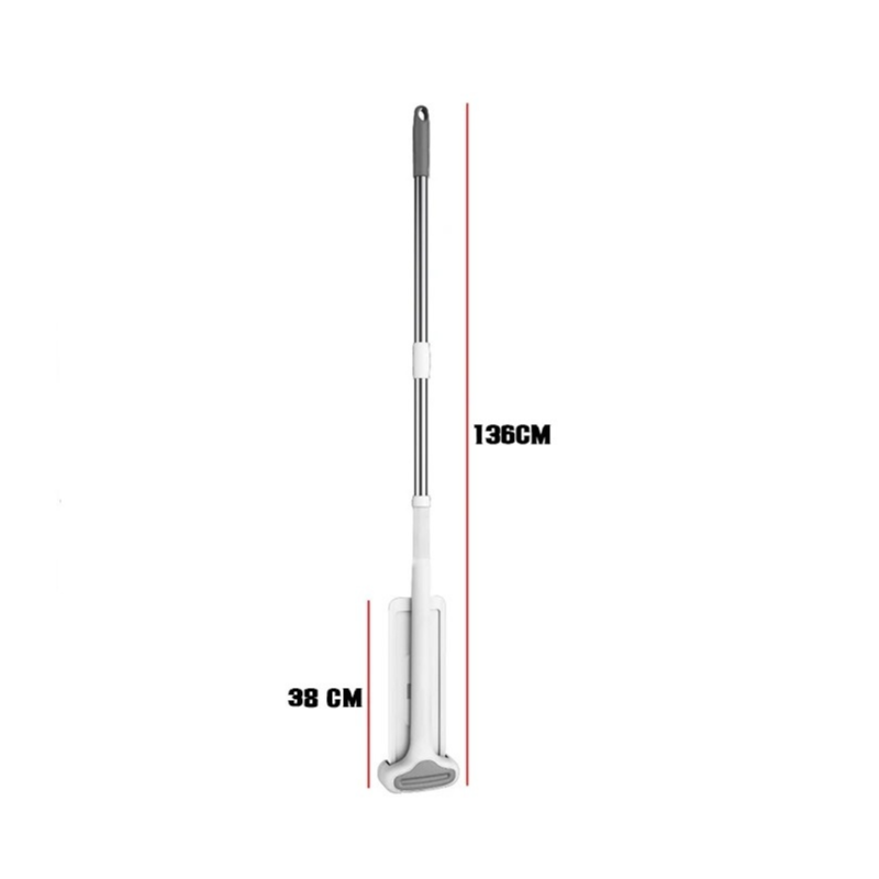 Self Cleaning Squeeze Mop Flat Microfiber Spin Mop with 360 Rotation - 38cm 6 Cloth