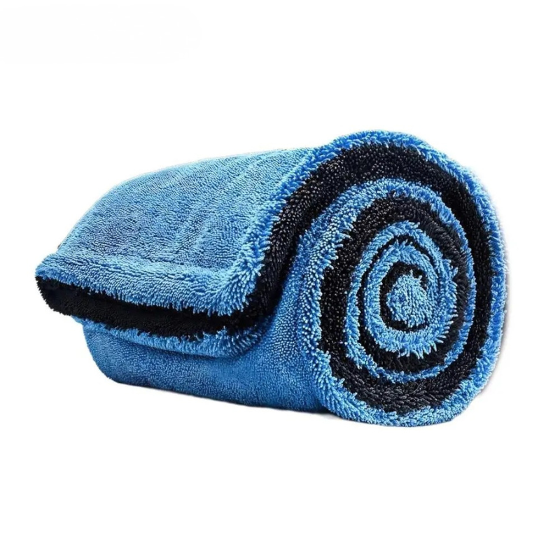 Microfiber Drying Towel 60x120cm 1400GSM Double Sided High Absorbent Cloth - Blue 60cm x 120cm