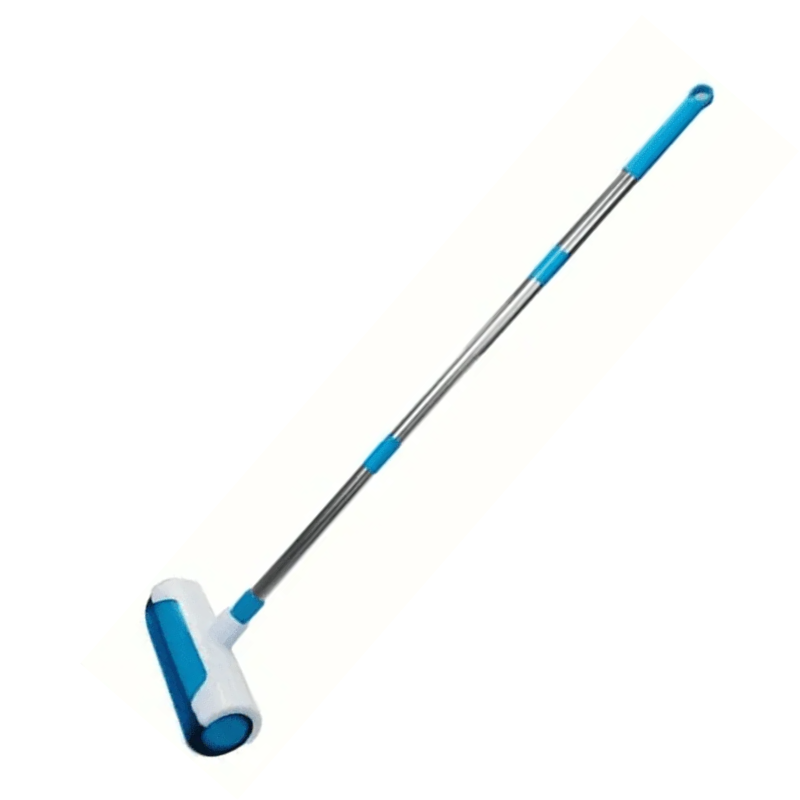 Carpet Cleaning Brush Upright Manual Scrubber Deep Cleaning Tool for Rugs - Blue