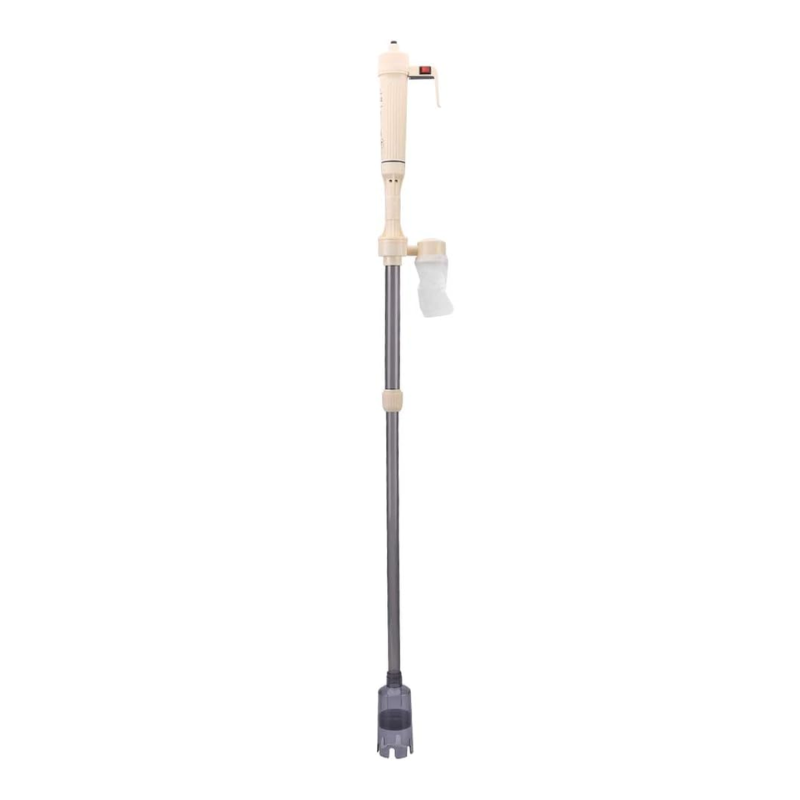 Aquarium Gravel Cleaner Electric Water Change Pump Adjustable Fish Tank Cleaner - White