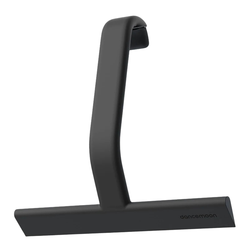 Silicone Glass Squeegee Window Bathroom Wiper with Hook T Handle - Black