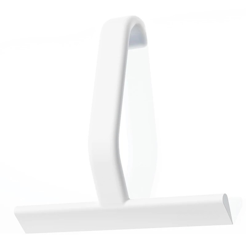 Silicone Glass Squeegee Window Bathroom Wiper with Hook T Handle - White