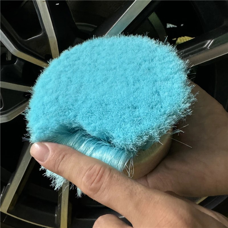 Detailing Brush Soft Nylon Bristles Wood Handle Multi Purpose Cleaning Tool - 2 Pcs