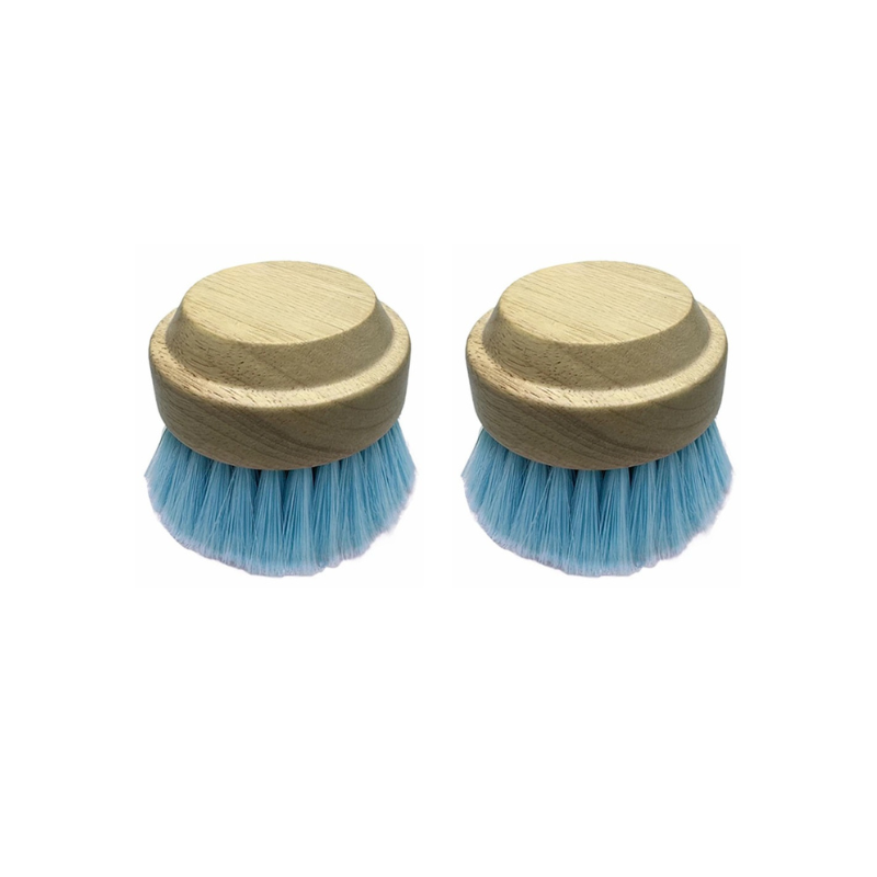 Detailing Brush Soft Nylon Bristles Wood Handle Multi Purpose Cleaning Tool - 2 Pcs