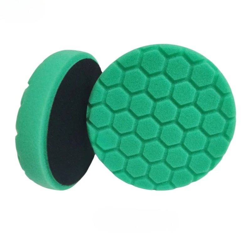 Polishing Pad Set 6 Inch Sponge Buffing Pads for Car Waxing - Green 5 Pcs