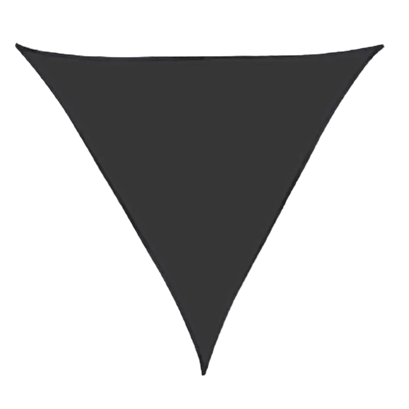 Sun Shade Sail 3x3x3m Triangle Waterproof Canopy for Outdoor Camping - Black