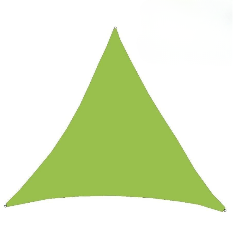 Sun Shade Sail 3x3x3m Triangle Waterproof Canopy for Outdoor Camping - Green