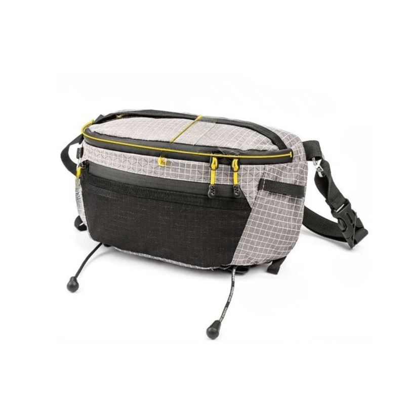 Hiking Chest Bag Waterproof Crossbody Travel Sling Backpack - Gray