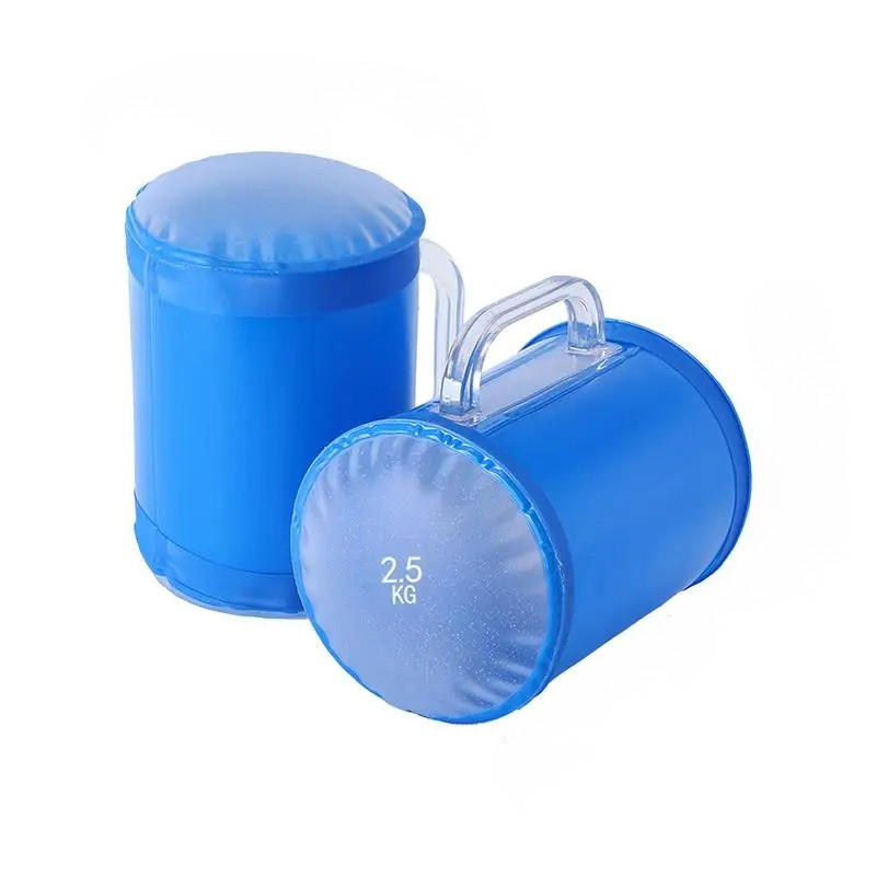 Water Bag Dumbbell Set Adjustable 5kg Portable Core Training Weights - Blue