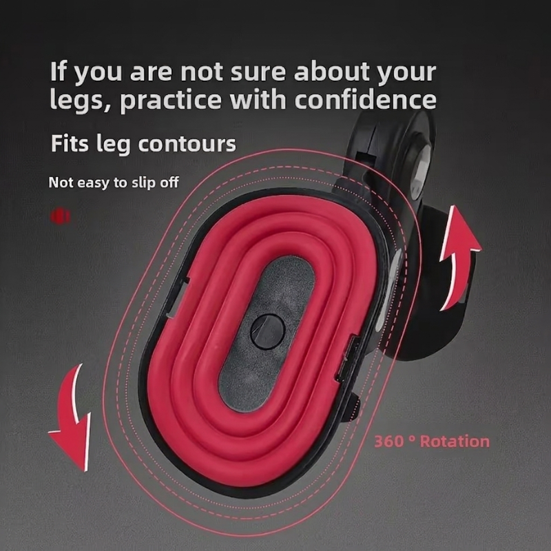 Pelvic Floor Muscle Trainer Leg Clamp Adjustable Inner Thigh Exercise Device - Black Red