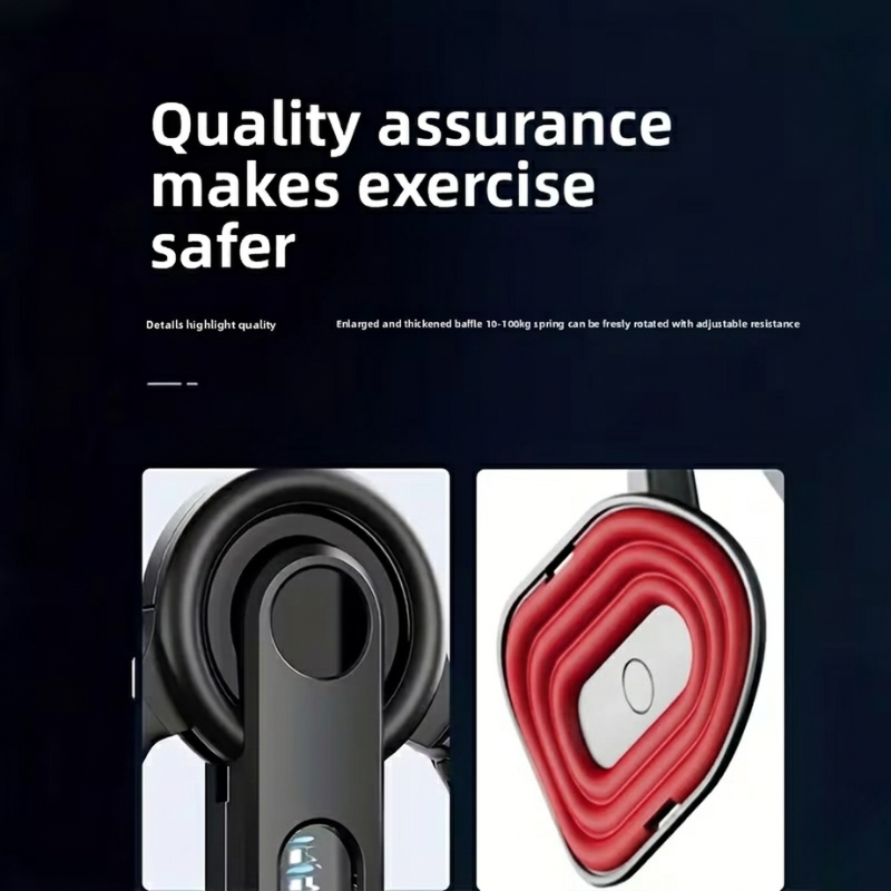 Pelvic Floor Muscle Trainer Leg Clamp Adjustable Inner Thigh Exercise Device - Black Red