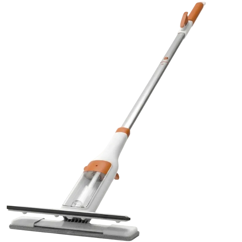 Window Cleaning Tool Double-Sided Squeegee with Spray Function and Aluminum Handle  - White