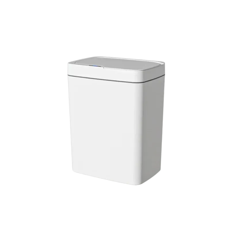 Sensor Trash Can 15L Touchless Automatic Lid with Bagging System Waterproof Design White