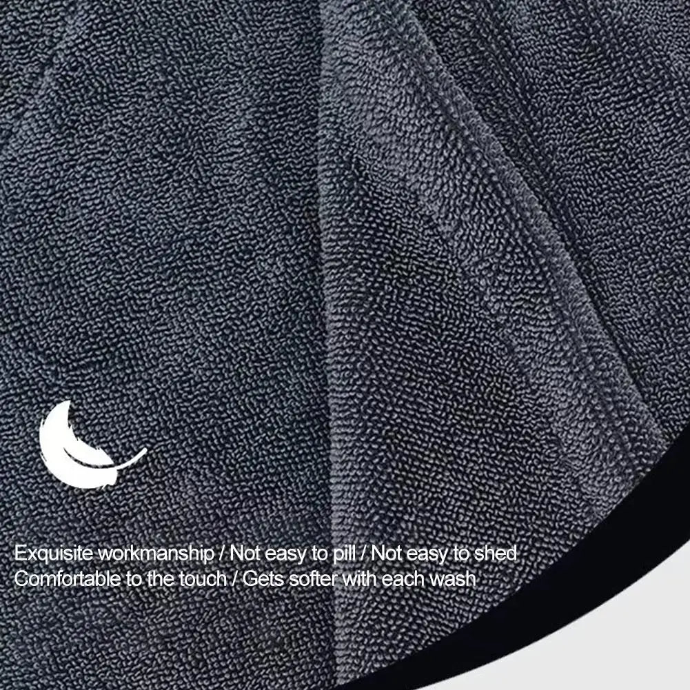 Microfiber Drying Towel 60x120cm 1400GSM Double Sided High Absorbent Cloth - Blue 60cm x 120cm