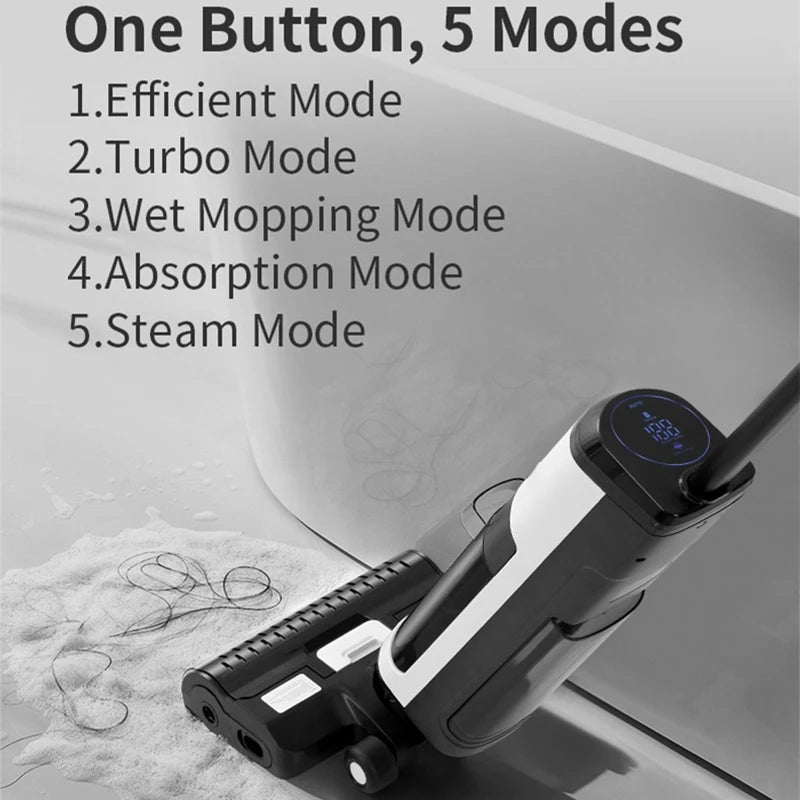 Vacuum Cleaner 14000Pa Cordless Wet Dry Cleaning System 4000mAh Rechargeable 450W