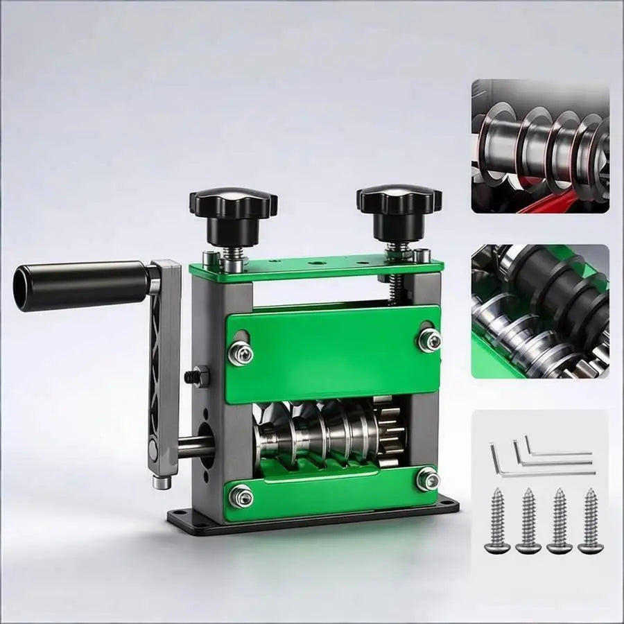 Manual Wire Stripper 1-17mm Dual Drive Cable Recovery Machine Adjustable Stripping Tool - Green