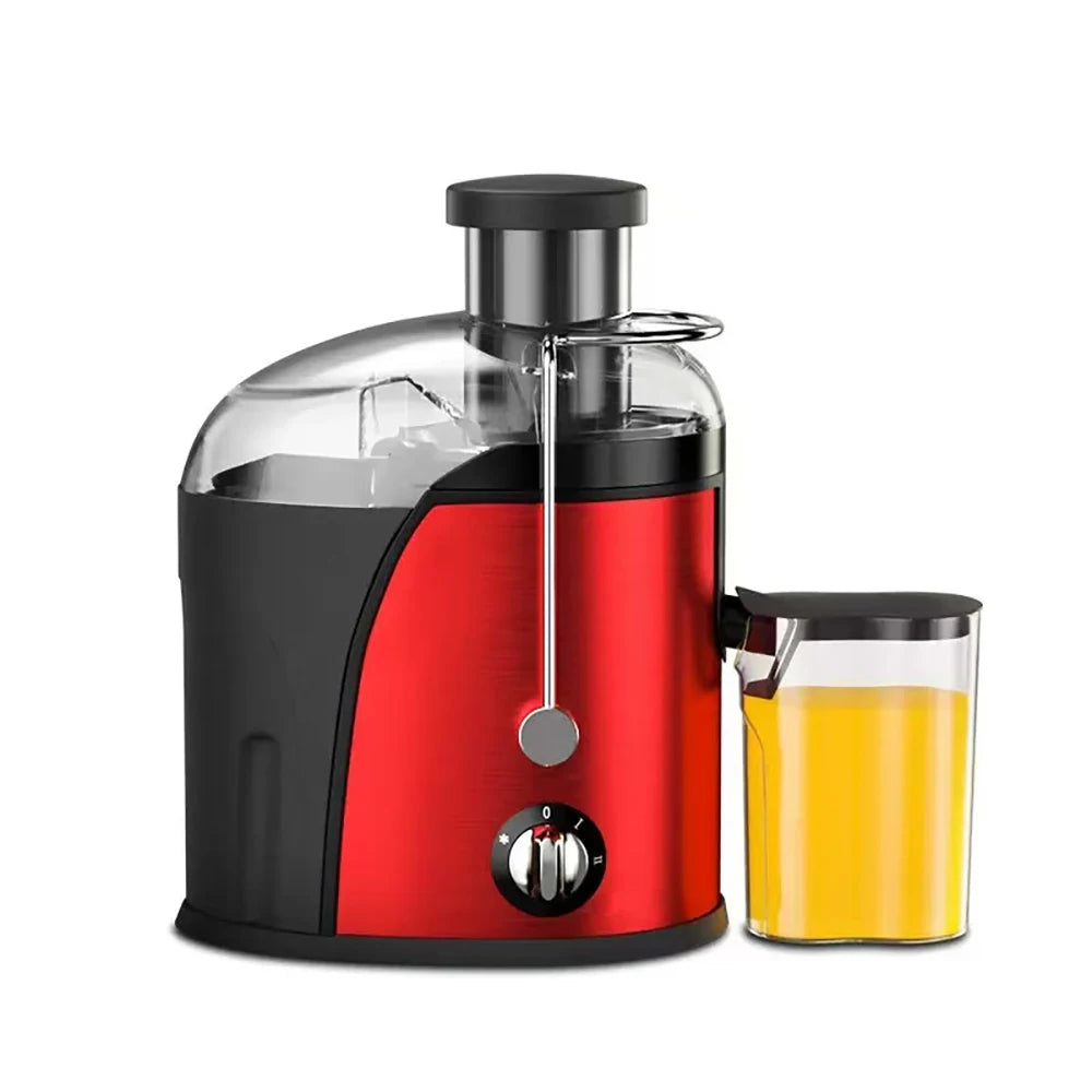 Centrifugal Juicer 800W 2 Speed Stainless Steel Fruit Vegetable Extractor - Red