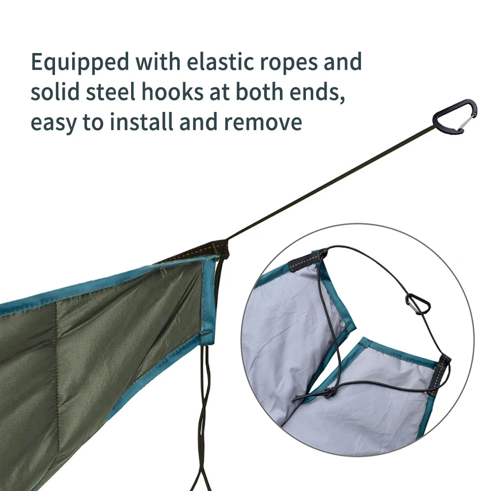 Portable Hammock Underquilt Winter Cold Weather Warm Under Quilt for Camping Hiking - Army Green