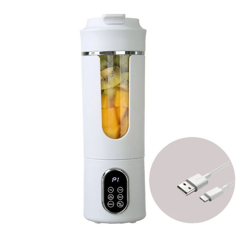 Juicer Cup USB Rechargeable Portable Juice Maker with Compact Design - Green