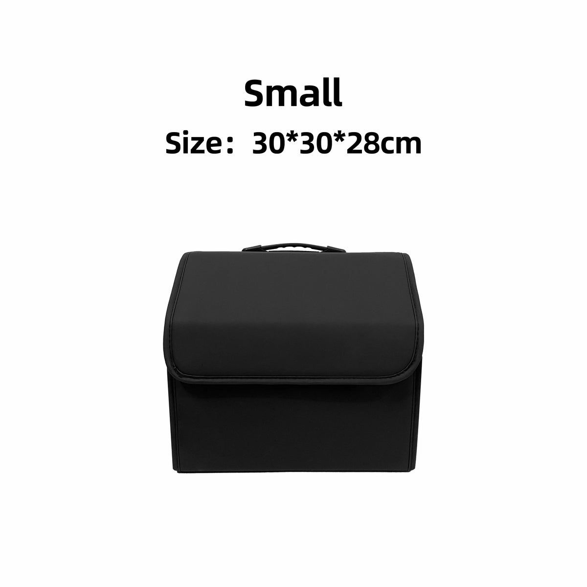 Car Trunk Organizer PU Leather Foldable Storage Bag Auto Boot Box - Small