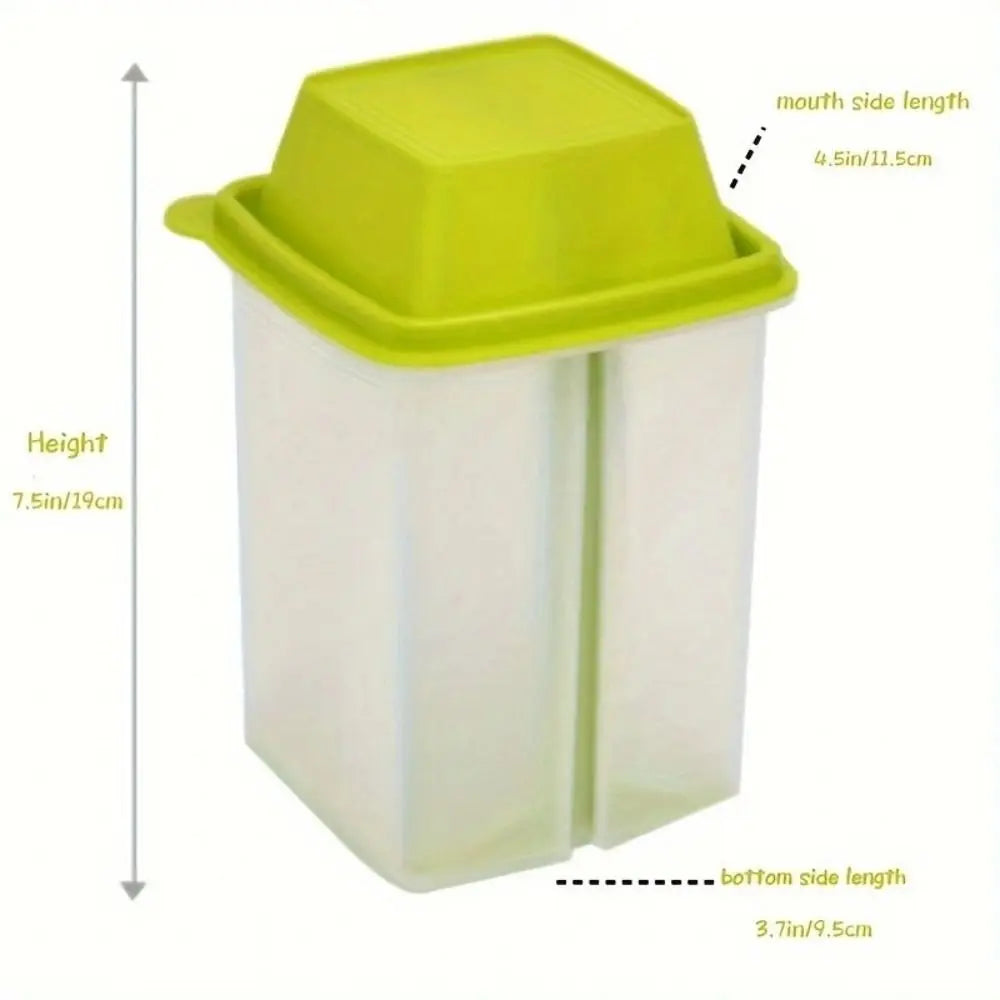 Pickle Container with Lift-Up Strainer and Lid Reusable Olive Fridge Jar - Red
