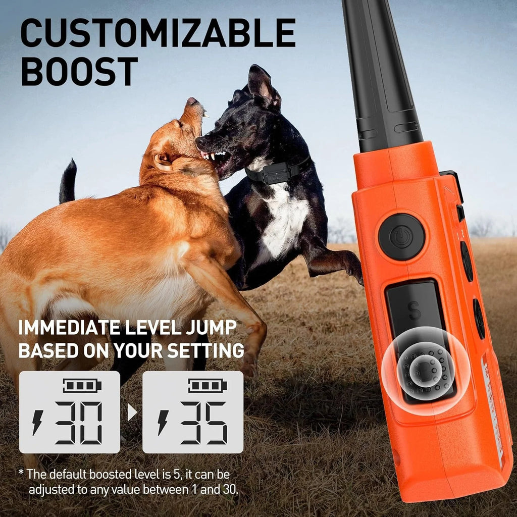 Dog Training Collar Rechargeable Waterproof Remote Trainer 600 m Range with Adjustable Beep and Vibration - Dual