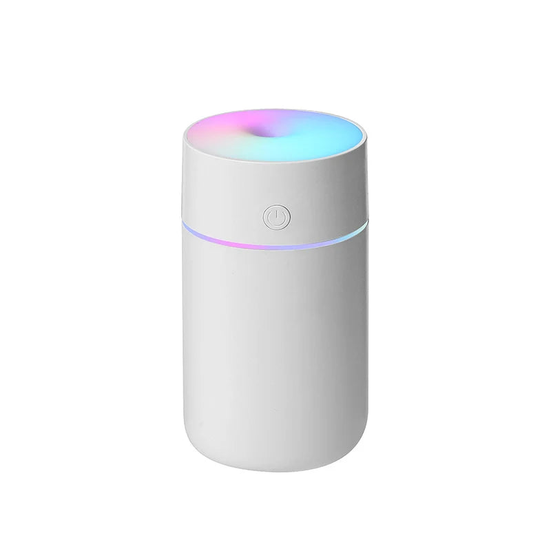 Portable Humidifier 230 mL USB Rechargeable Cordless Mist with Light - White