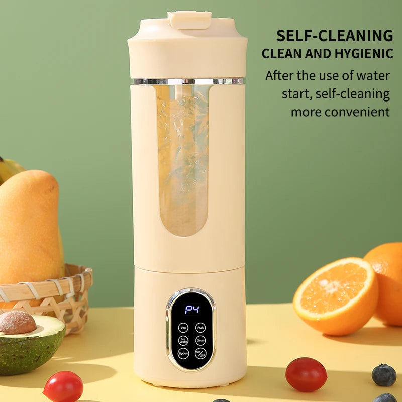 Juicer Cup USB Rechargeable Portable Juice Maker with Compact Design - Green