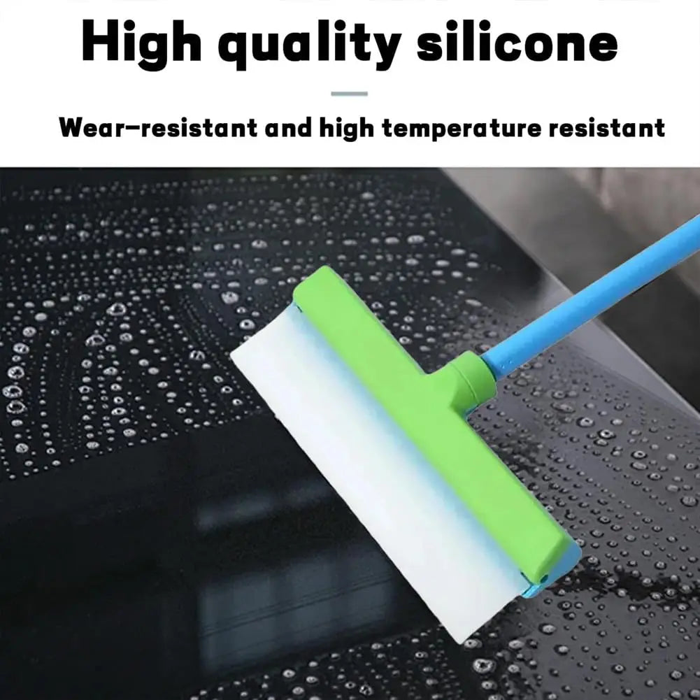 Car Wash Brush 12 Inch Microfiber Mop 2 In 1 Cleaning Tool for Glass Paint Home Green and White