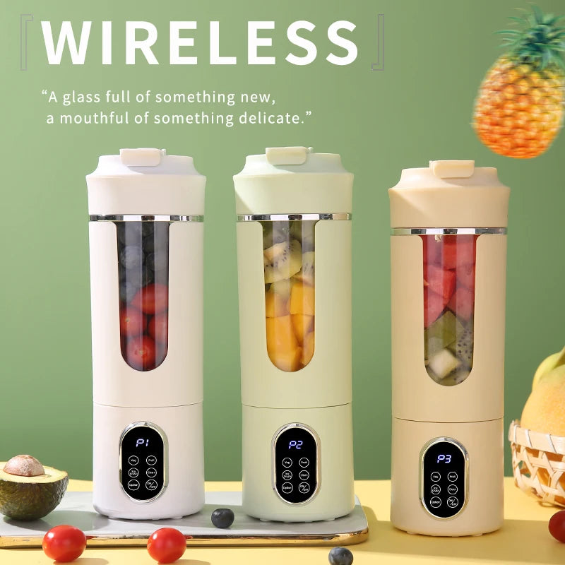 Juicer Cup USB Rechargeable Portable Juice Maker with Compact Design - Green