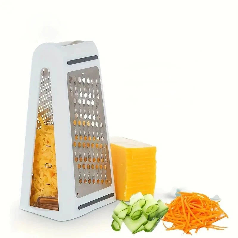 Double-Sided Cheese Grater Multifunctional Vegetable Chopper Slicer – White