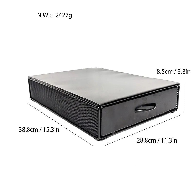 Coffee Capsule Holder Drawer 40 Pod Metal Storage Rack 38.8cm – Black