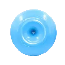 Donut Yoga Ball PVC Inflatable Balance Trainer 50cm with Pump for Core Stability Training - Blue