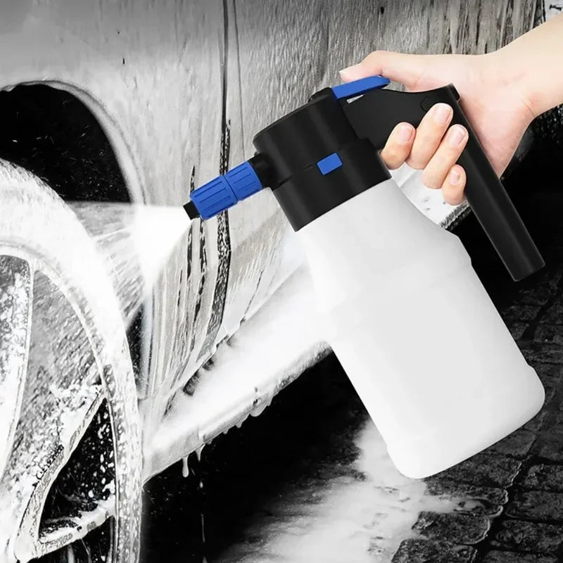 Foam Sprayer 2300mAh Rechargeable Car Wash Bottle Adjustable Lance Cleaning Tool