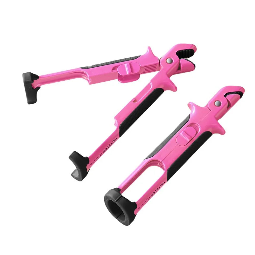 2 in 1 Anti Scald Bowl Gripper Heat Resistant Silicone Plate Lifter Clip – Pink