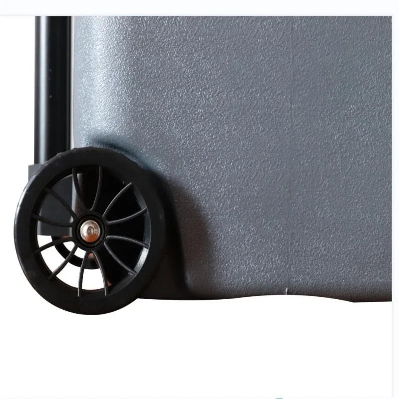 Camping Cooler Box 18L Insulated Ice Chest With Wheels and Trolley Handle – Grey