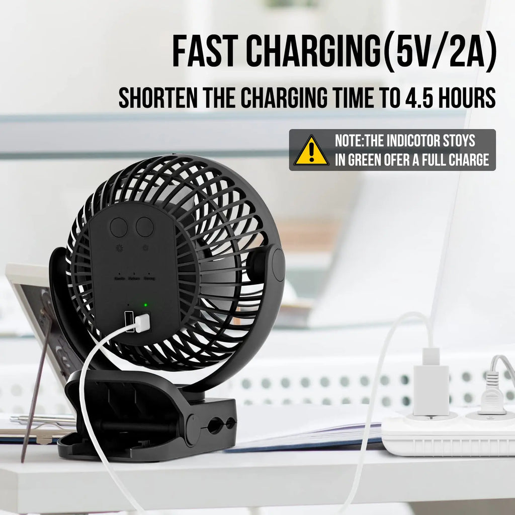 10000mAh Portable Camping Fan with LED Lantern Remote Control & Hanging Hook