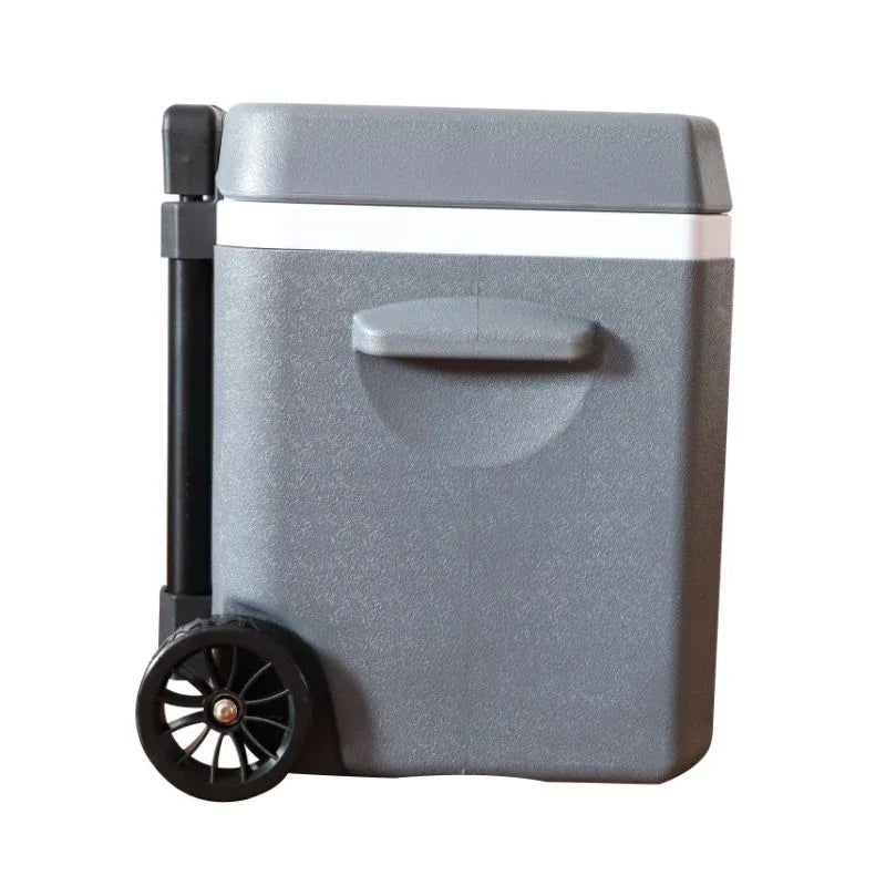 Camping Cooler Box 18L Insulated Ice Chest With Wheels and Trolley Handle – Blue