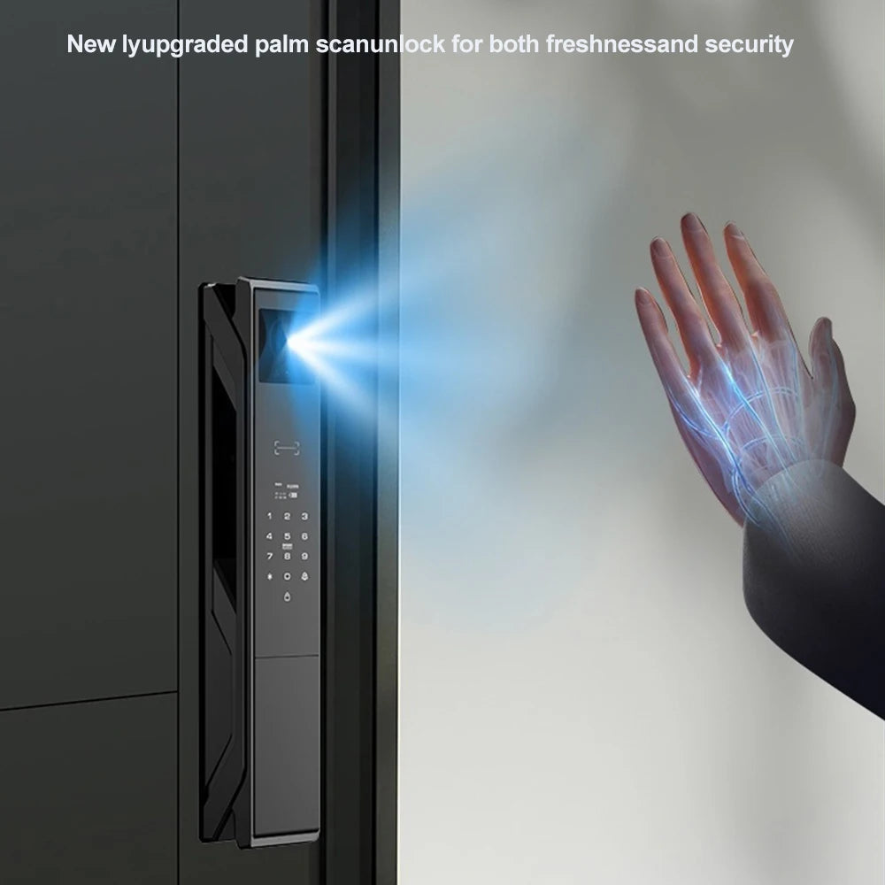 Smart Door Lock 3D Face Recognition WiFi Video Intercom Fingerprint Keyless Entry