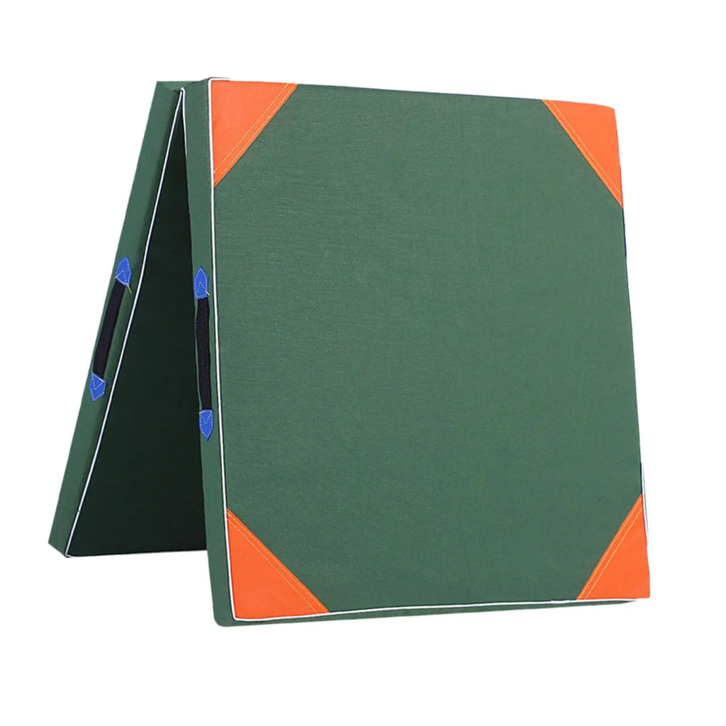 Folding Exercise Mat 120x60cm Portable Foam Gymnastics Mat with Handles for Home Workouts - 10cm
