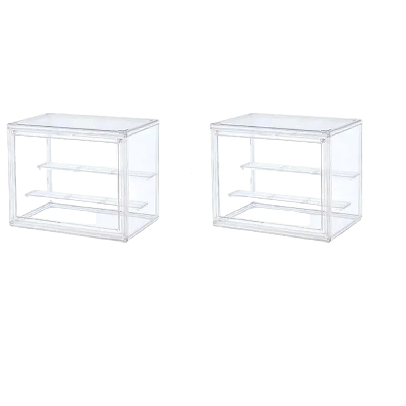 Acrylic Storage Display Box – Large Capacity Clear Organizer with Door - Medium