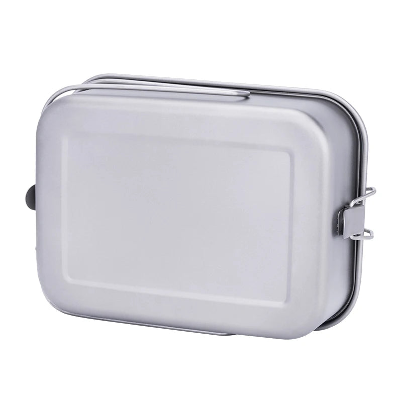 Titanium Lunch Box 1400ml Portable Food Container with Folding Handle