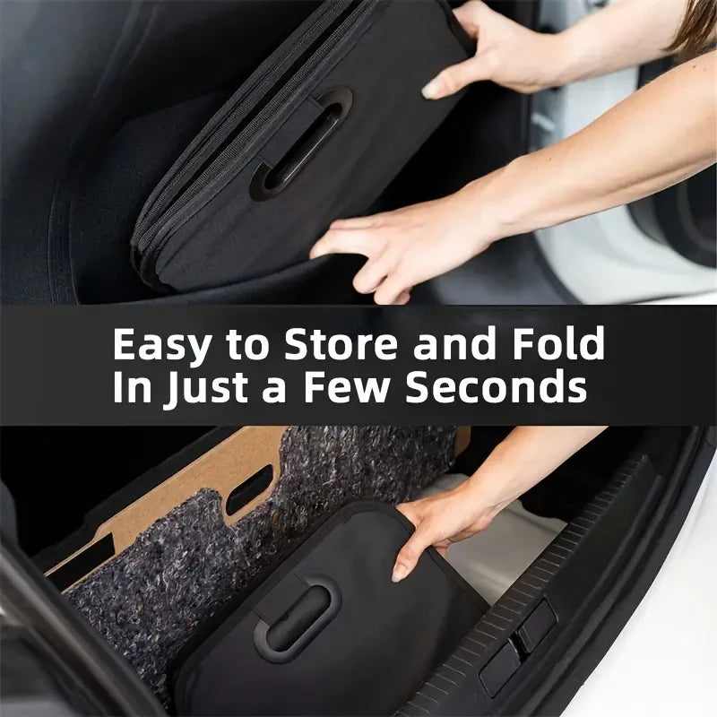 Foldable Car Storage Box 55cm Large Capacity Oxford Trunk Organizer SUV Truck - Black
