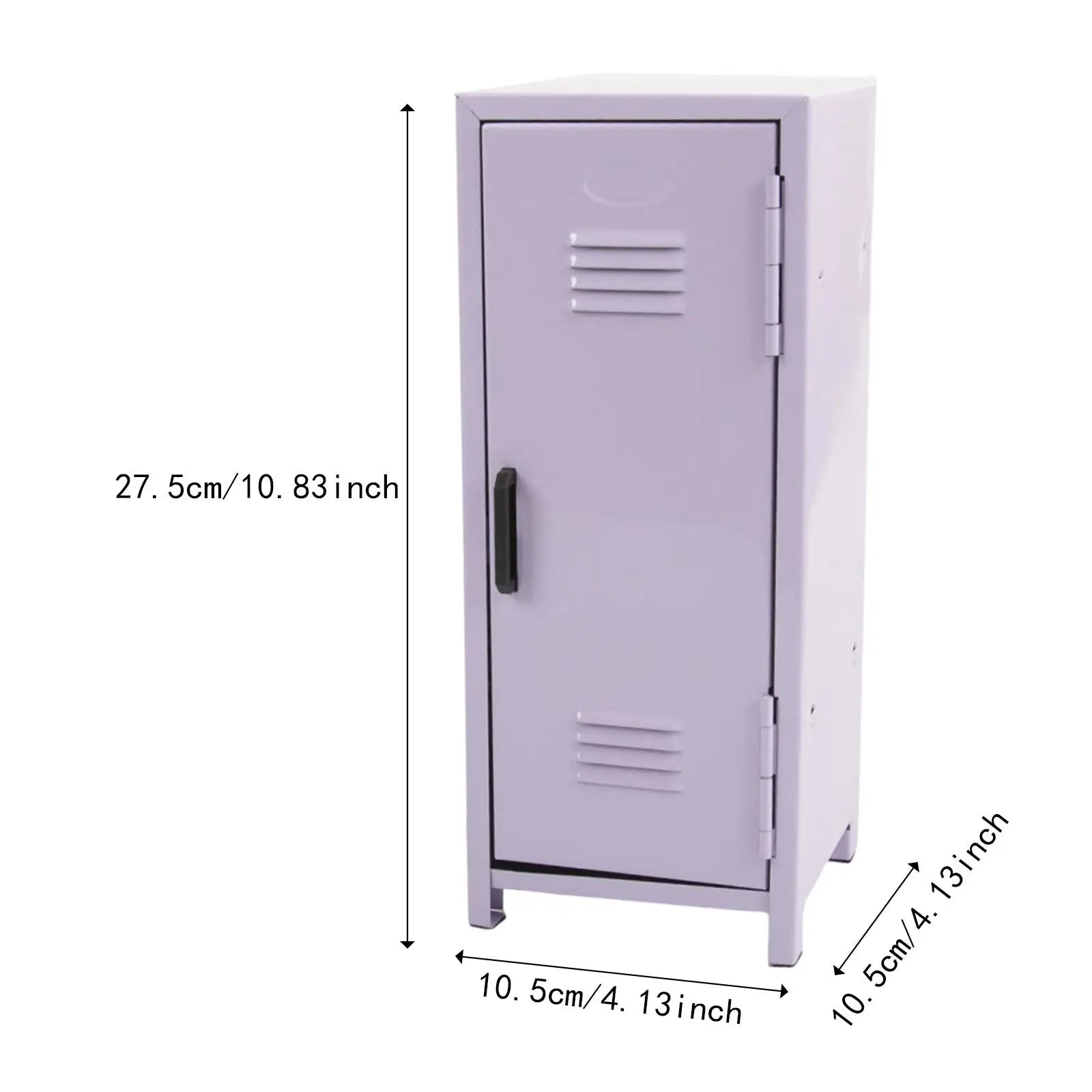 Storage Cabinet Portable Metal Desktop Locker 2 Tier Organizer - Pink