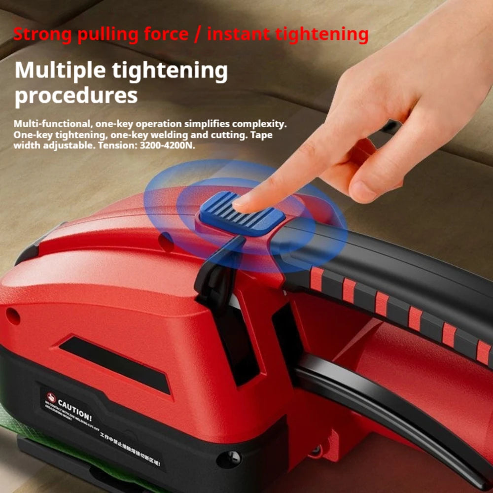 Electric Strapping Machine PET PP Banding Tool Automatic Packaging Tensioner – Blue
