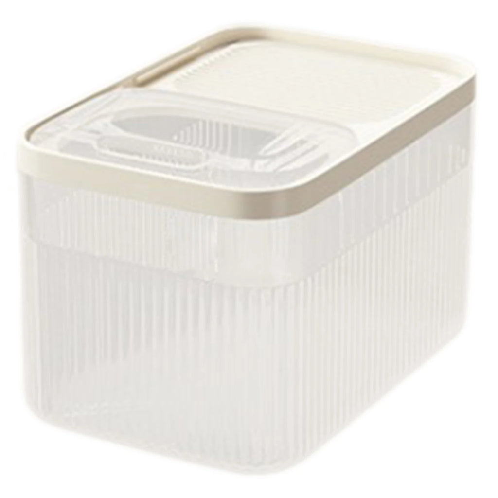 Pet Food Storage Container 15L Airtight Dry Food Bin Moisture Resistant Locking Lid – Transparent