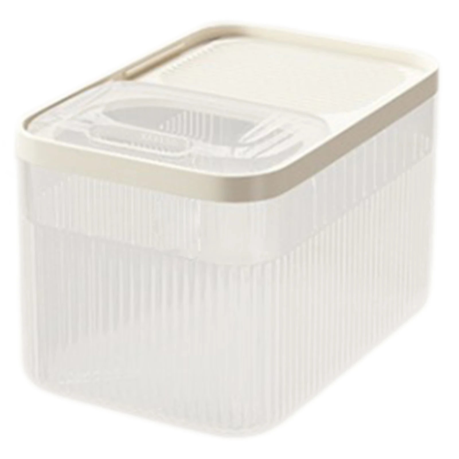 Pet Food Storage Container 15L Airtight Dry Food Bin Moisture Resistant Locking Lid – Transparent