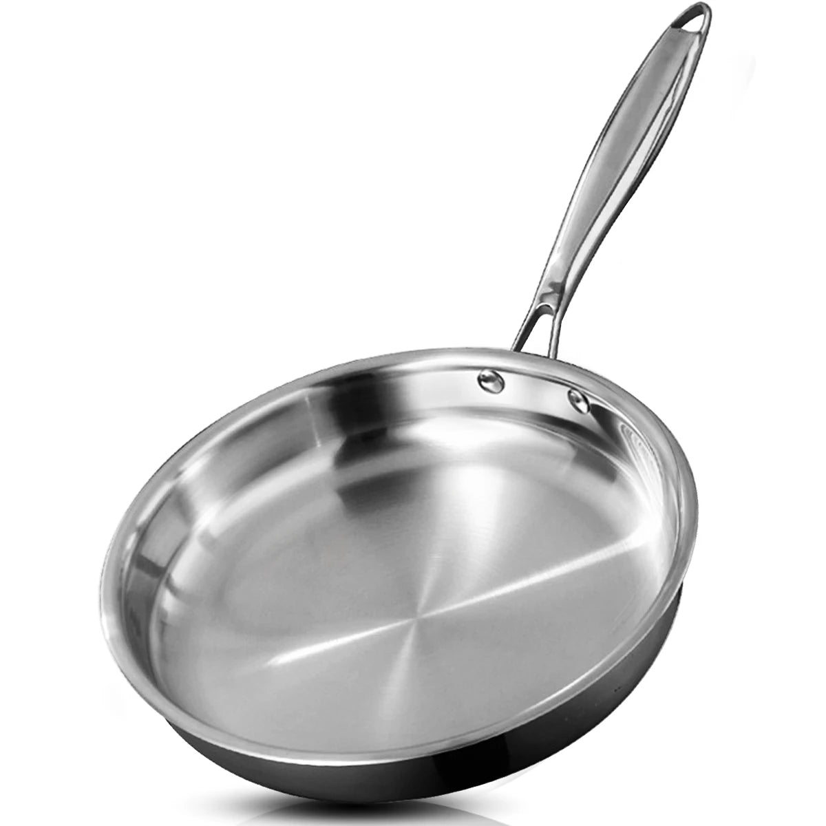 Frying Pan 26cm Tri Ply Stainless Steel Induction Compatible Skillet